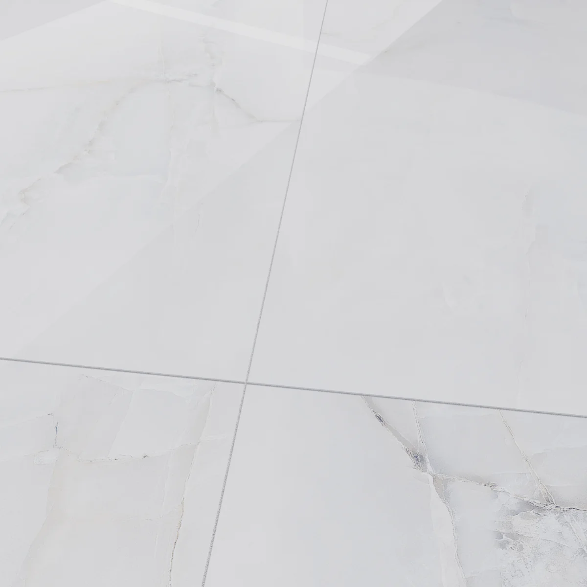 Gresie Exterior / Interior Portelanata Antique Onyx Blue 60 x 120 Cm Lucioasa Rectificata Tip Marmura