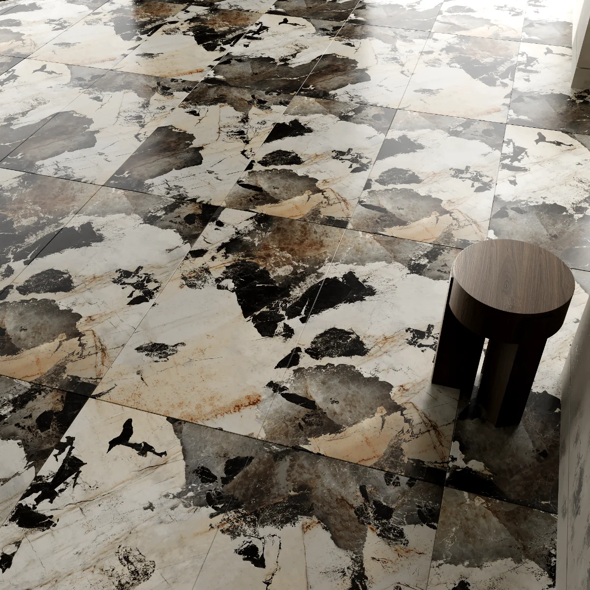 Gresie Porțelanată Exterior/Interior Aspen Natural 60 x 120 cm Lucioasă Rectificată Tip Marmură