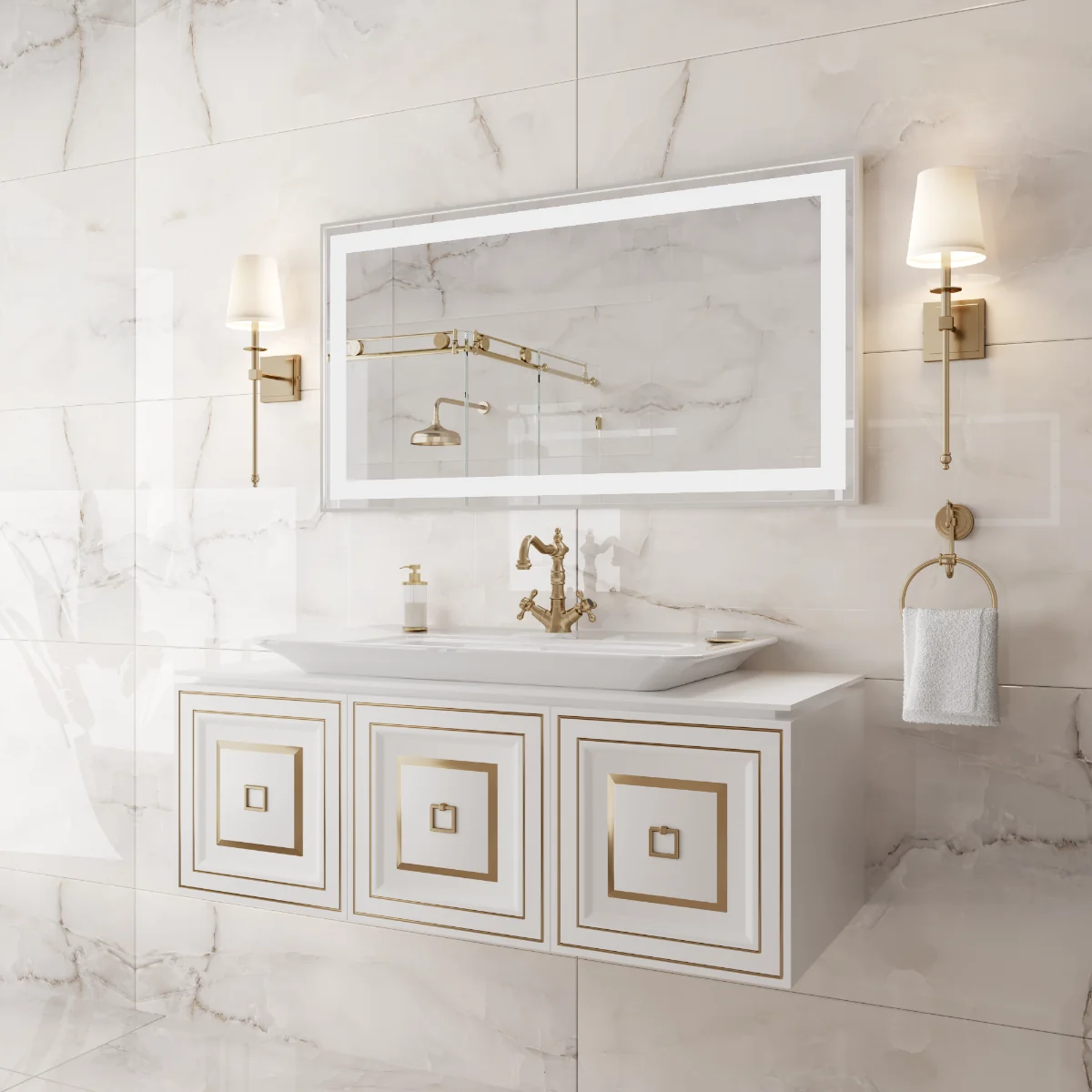 Gresie Exterior / Interior Portelanata Anti Sky 60 x 120 Cm Lucioasa Rectificata Tip Marmura