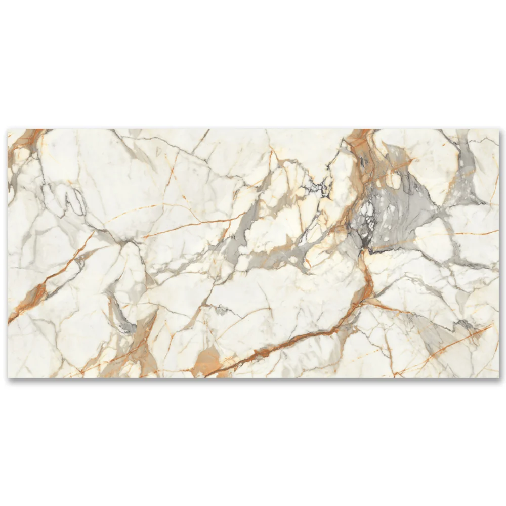 Gresie Exterior / Interior Portelanata Calcutta Paonazzo 120 x 240 cm Lucioasa Rectificata Tip Marmura