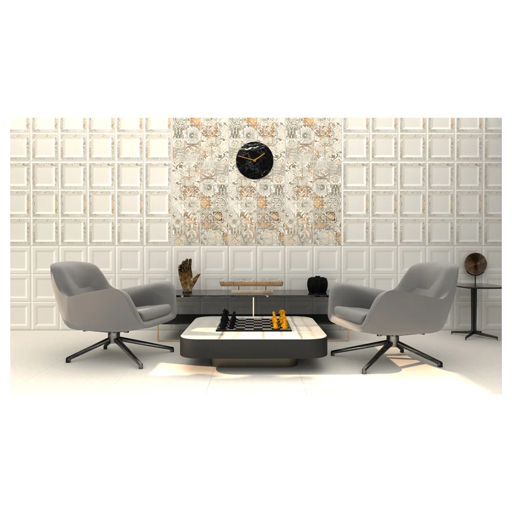 Gresie Exterior / Interior Porțelanată Frame 60.5 x 60.5 cm Mată