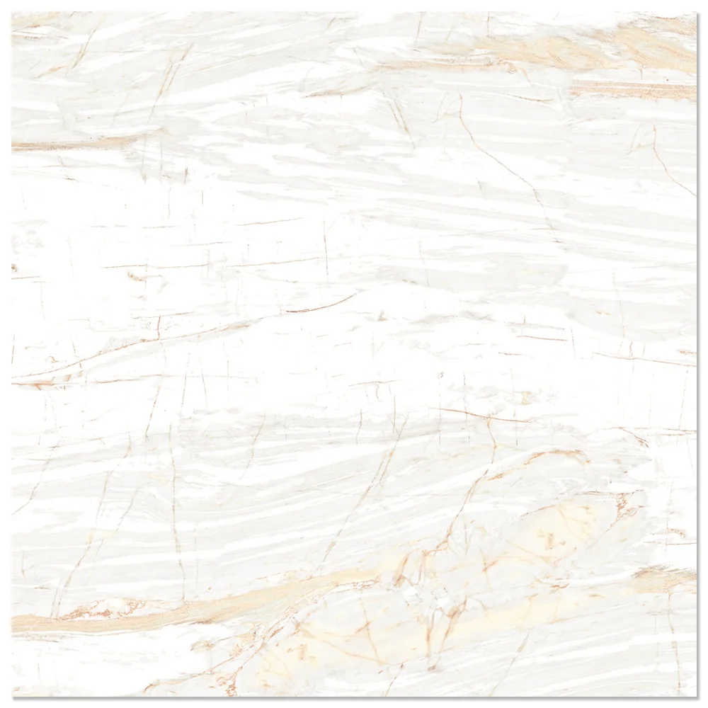 Gresie Exterior / Interior Portelanata Valencia White 45 x 45 cm Lucioasa Tip Marmura