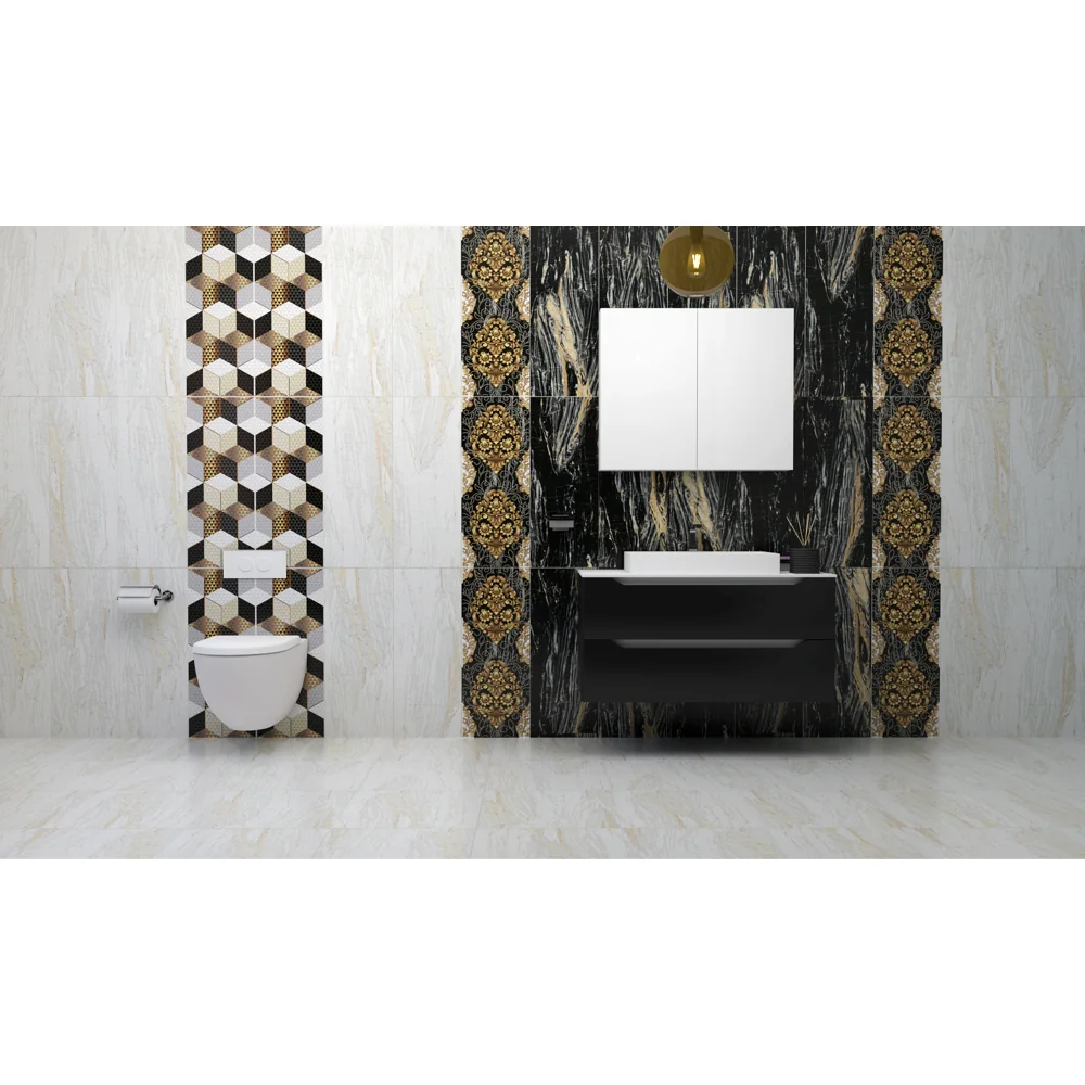 Faianta Rectificata Valencia Black 30 X 75 Lucioasa