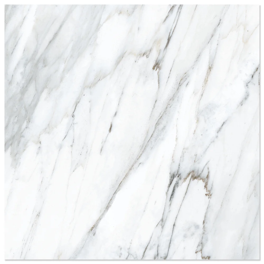Gresie Exterior / Interior Portelanata Rubielos White 45 X 45 Cm Lucioasa Tip Marmura