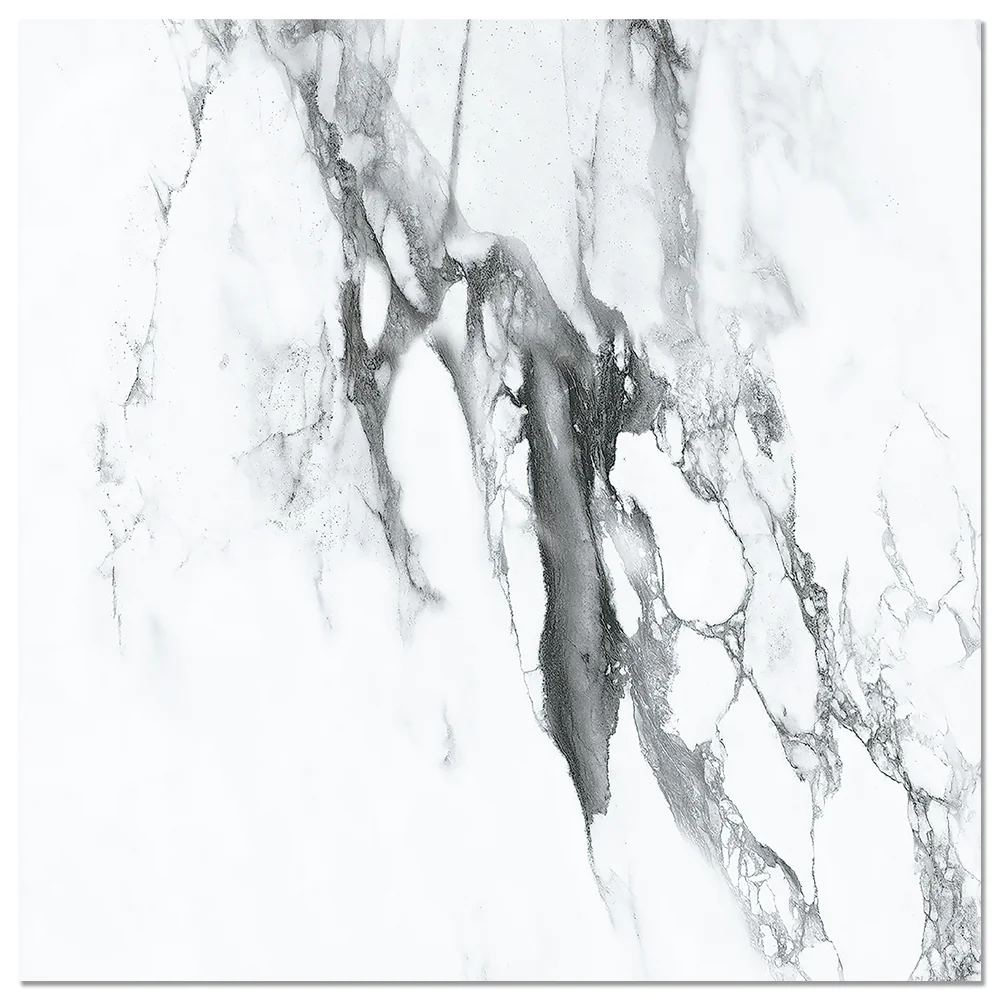 Gresie Exterior / Interior Portelanata Alcora White 45 x 45 cm Lucioasa Tip Marmura