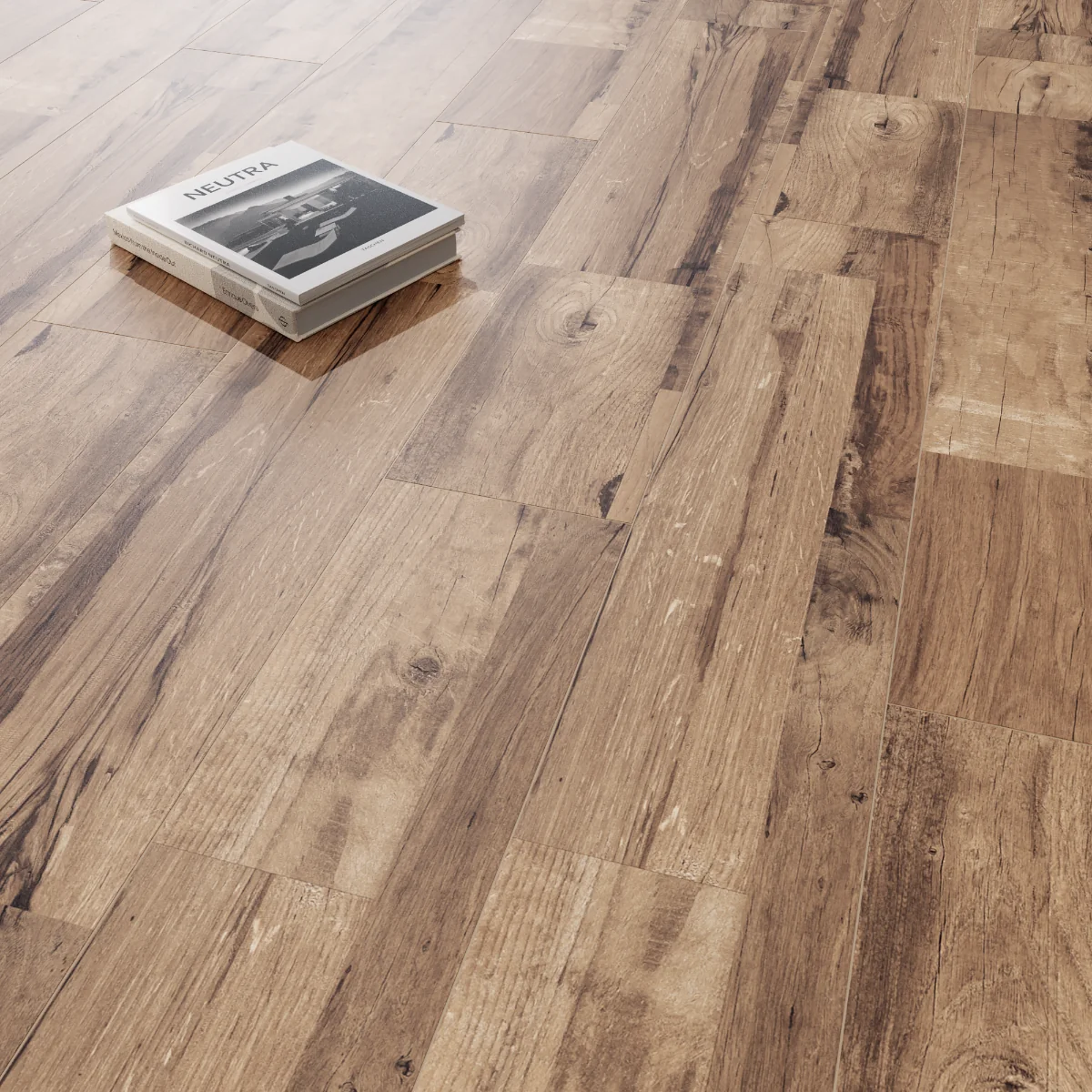 Gresie Tip Parchet Exterior / Interior Teak Brown 20 x 120 cm Mată Porțelanată Rectificată