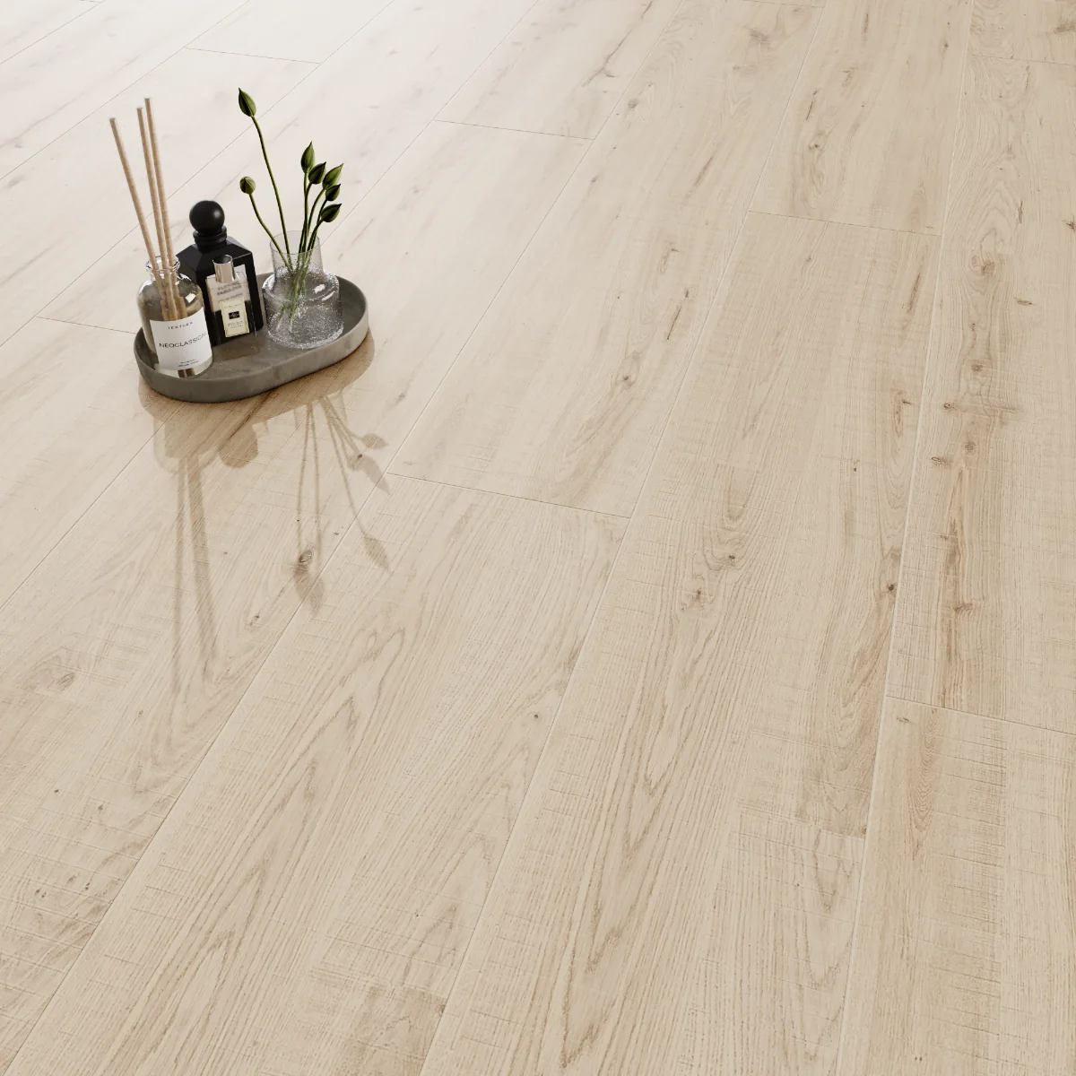 Gresie Tip Parchet Exterior / Interior Essen Crema 20 x 120 cm Mata Portelanata Rectificata