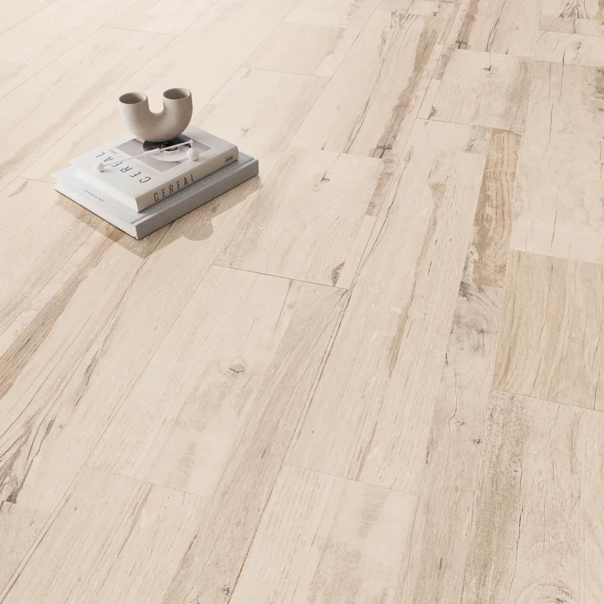 Gresie Tip Parchet Exterior / Interior Teak Beige 20 x 120 Cm Mată Porțelanată Rectificată