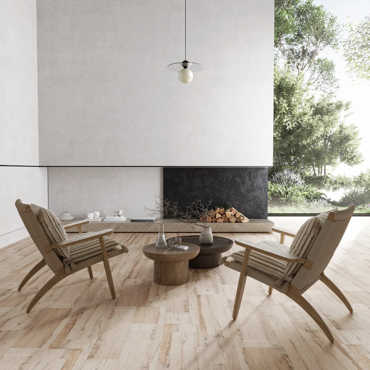 Gresie Tip Parchet Exterior / Interior Teak Beige 20 x 120 Cm Mată Porțelanată Rectificată