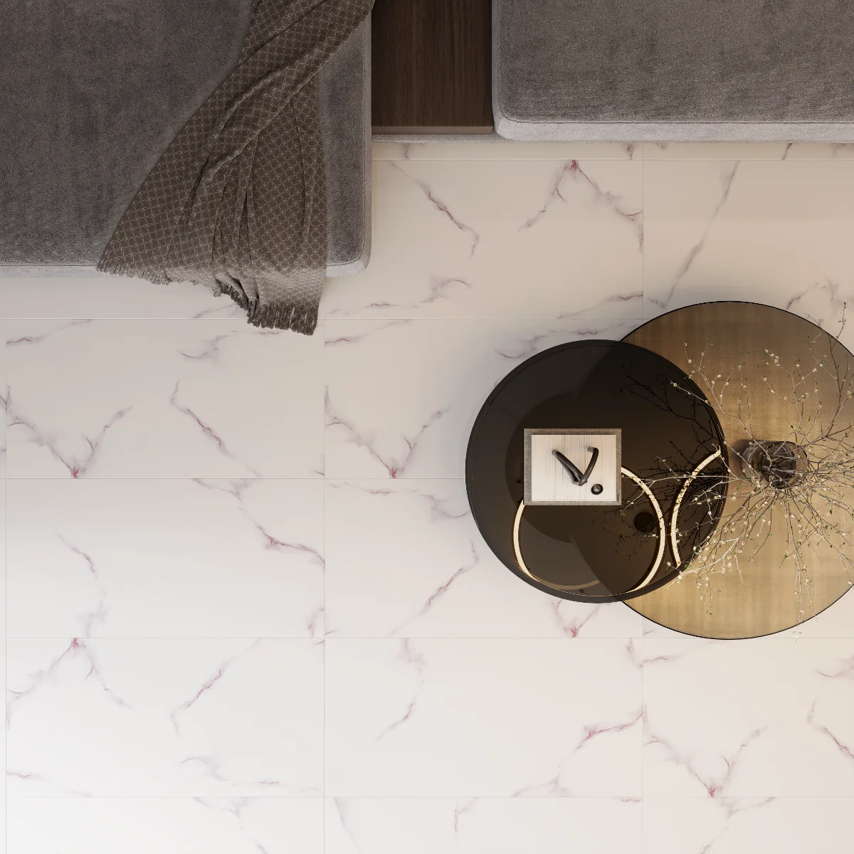 Gresie Exterior / Interior Portelanata Marmol Carmine 60 x 120 cm Lucioasa Rectificata Tip Marmura