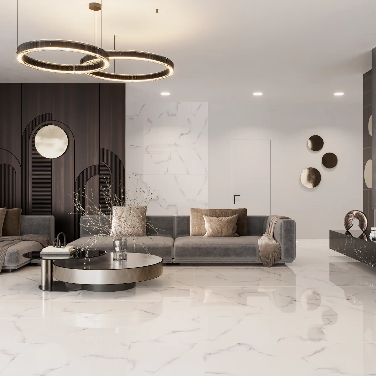 Gresie Exterior / Interior Portelanata Marmol Carmine 60 x 120 cm Lucioasa Rectificata Tip Marmura