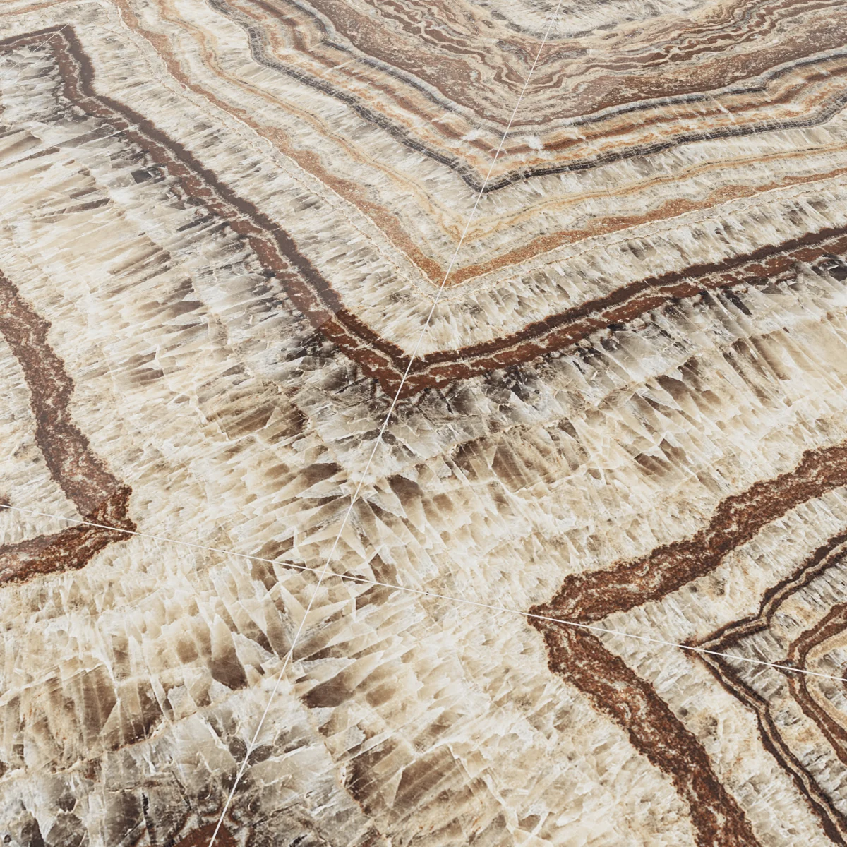 Gresie Rectificata Exterior / Interior Electic Coffee Bookmatch A 60 x 120 cm Lucioasa Portelanata Tip Marmura