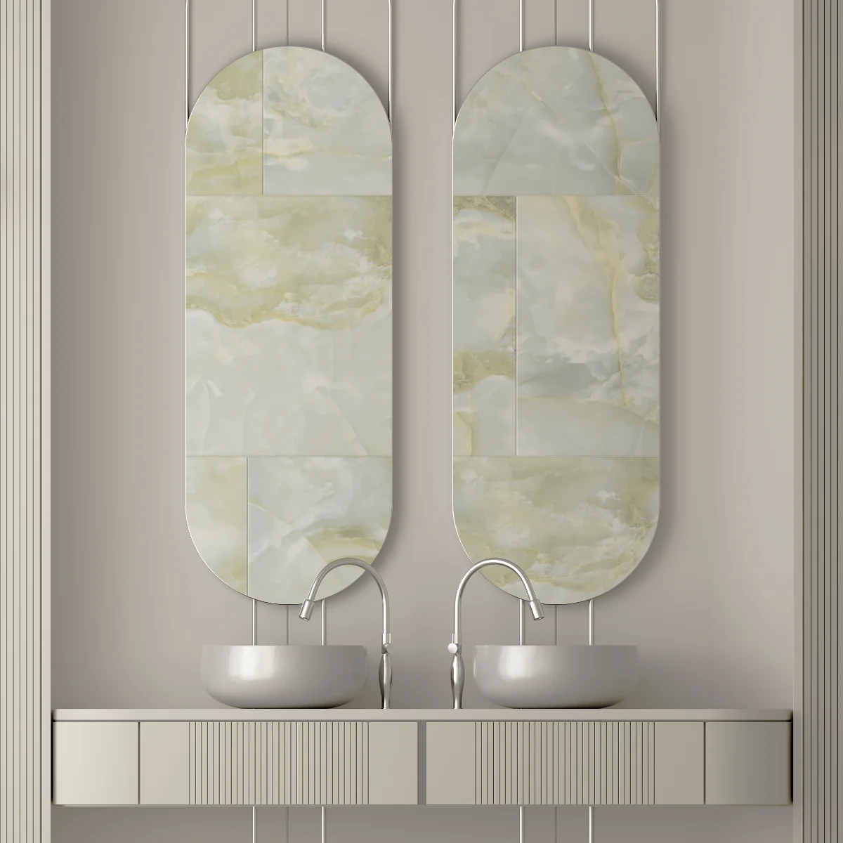 Gresie Portelanata Rectificata Onyx Emerald 60X120 Lucioasa