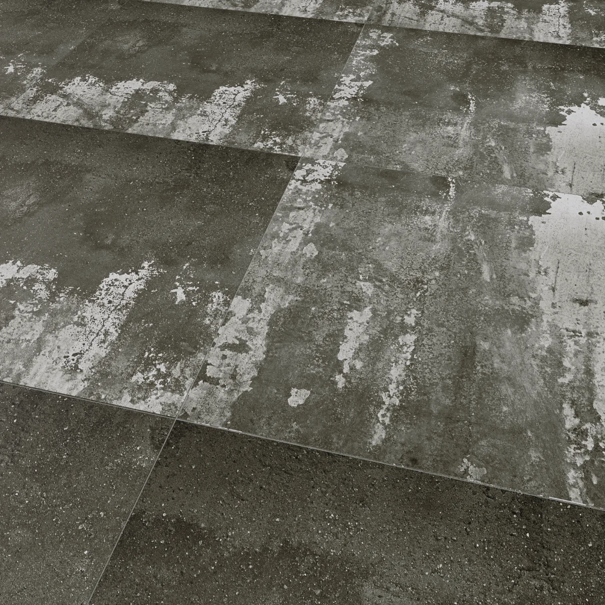 Gresie Exterior / Interior Portelanata Trans Nero 60 x 60 cm Mata Rectificata Aspect Ciment