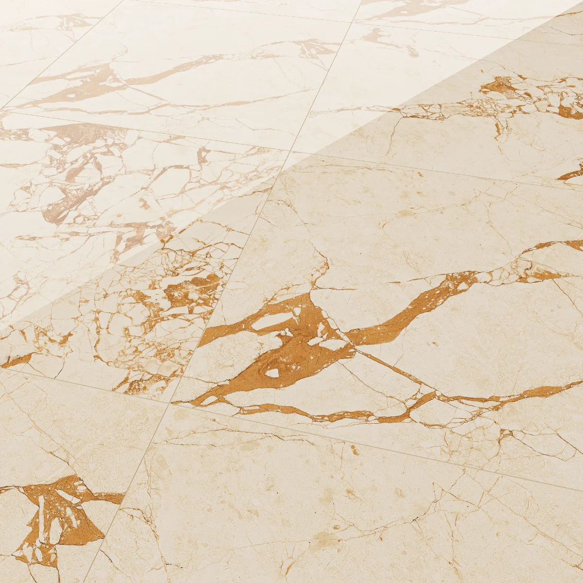 Gresie Exterior / Interior Porțelanată Sicilia 60 x 60 cm Lucioasă Rectificată Tip Marmură