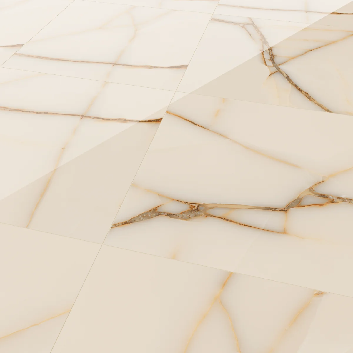 Gresie Exterior / Interior Portelanata Onyx Brown 60 x 60 Cm Lucioasa Rectificata Tip Marmura