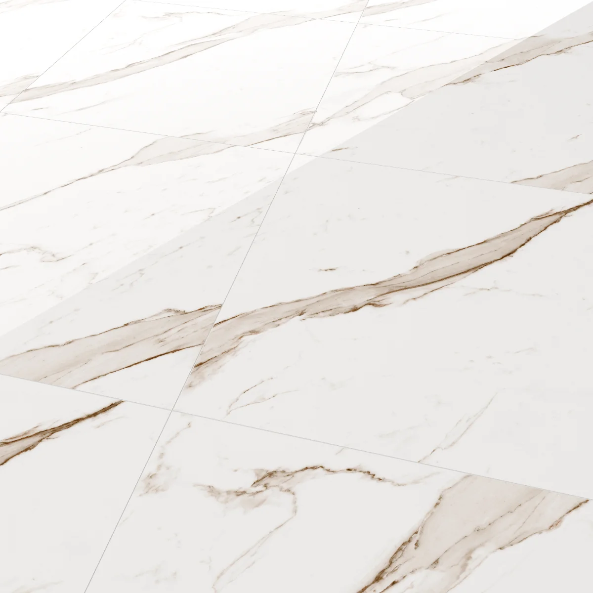 Gresie Exterior / Interior Porțelanată Royal Statuario Grey 60 x 60 cm Lucioasă Rectificată Tip Marmură