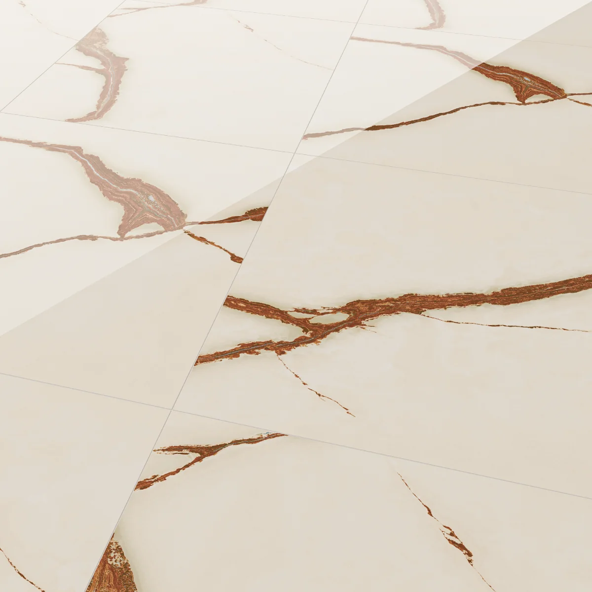 Gresie Exterior / Interior Porțelanată Raw Silk Onyx 60 x 60 cm Lucioasă Rectificată Tip Marmură