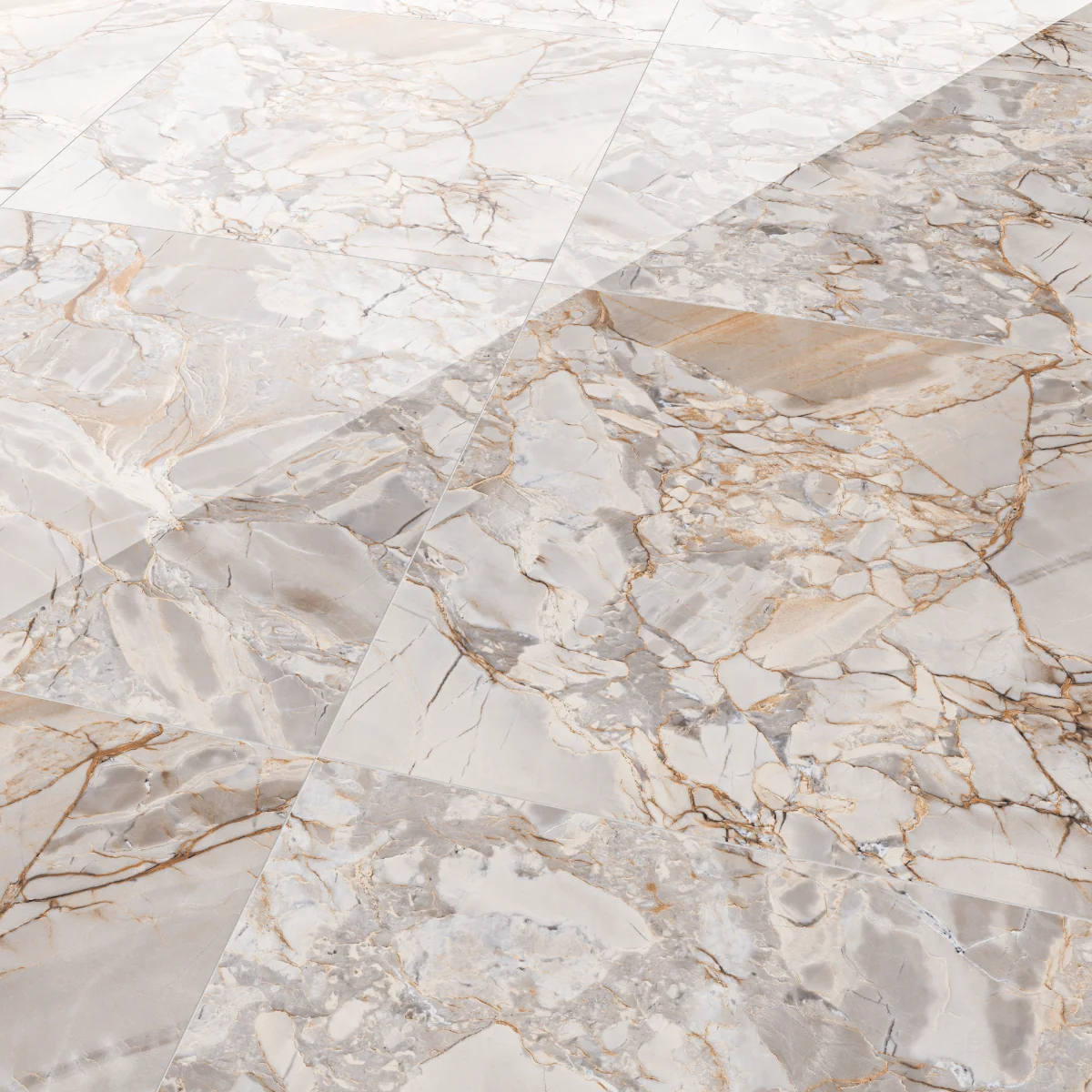 Gresie Exterior / Interior Portelanata Fasco Natural 60 x 60 cm Lucioasa Rectificata Tip Marmura