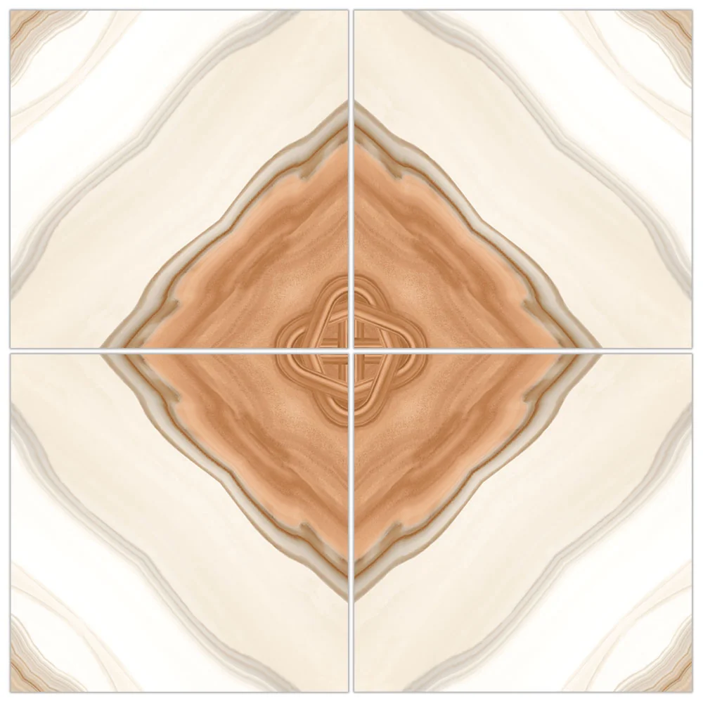 Gresie Porțelanată Exterior / Interior Dominica Gold Bookmatch 60 x 60 cm Lucioasă Rectificată