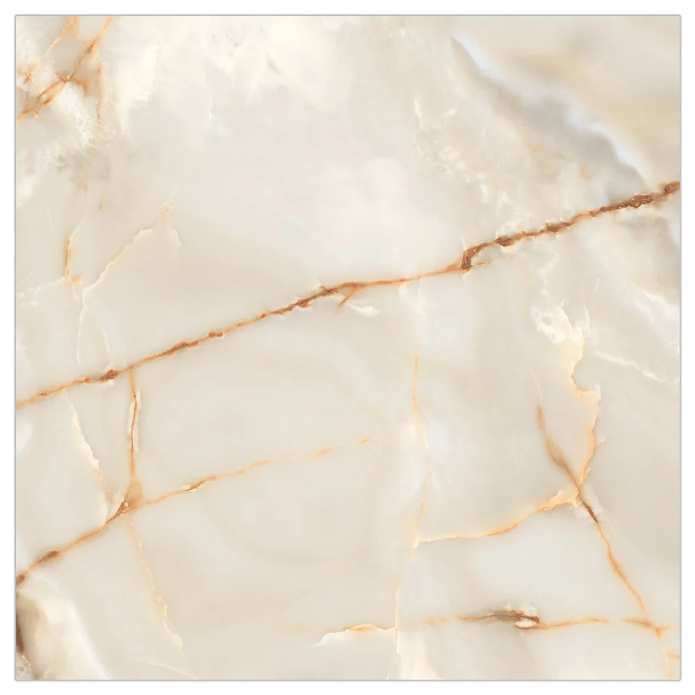 Gresie Exterior / Interior Porțelanată Lasa Gold 80 x 80 cm Lucioasă Rectificată Tip Marmură