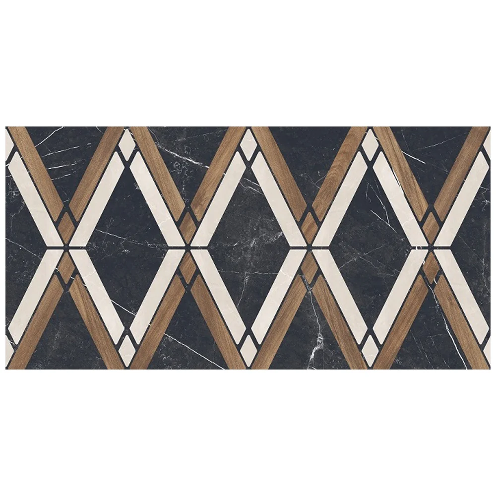 Gresie Exterior / Interior Portelanata Marco Polo Mix Decor 58 X 118 Cm Lucioasa Rectificata