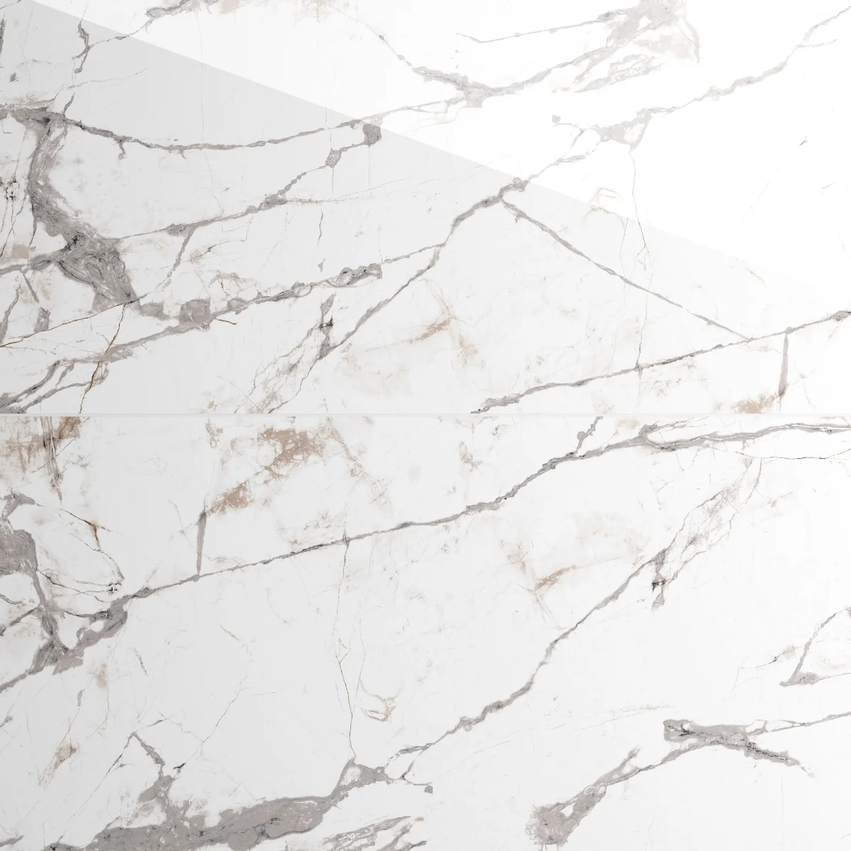 Gresie Exterior / Interior Porțelanată Norway White 58 x 118 Cm Lucioasă Rectificată Tip Marmură