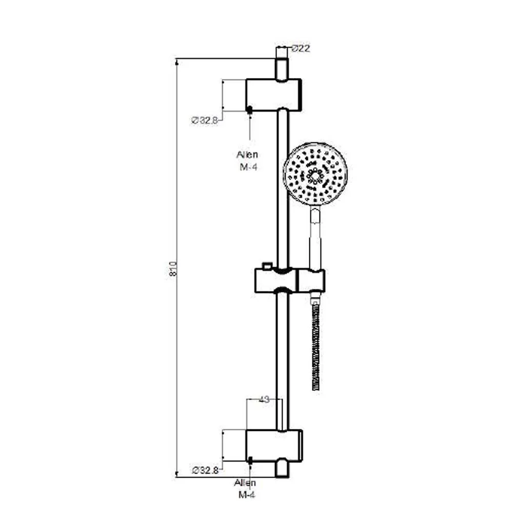 Set De Dus Boet Moon 4102 Bara Culisanta Furtun Si Para De Dus Incluse Crom