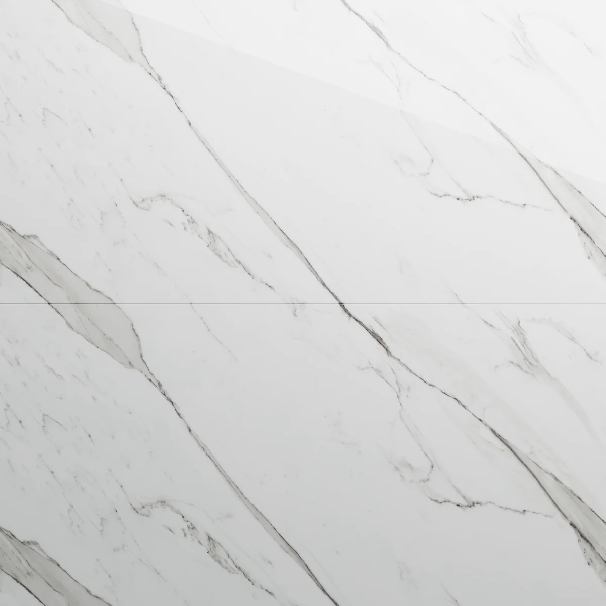 Gresie Exterior / Interior Portelanata Royal Statuario Grey 60 x 120 cm Lucioasa Rectificata Tip Marmura