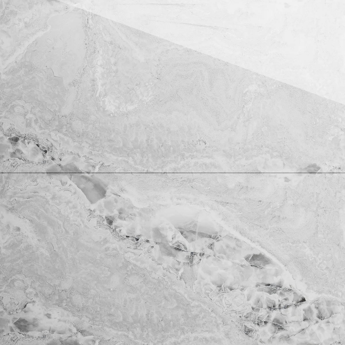 Gresie Exterior / Interior Porțelanată Sky Onyx Grey Endless 60 x 120 cm Lucioasă Rectificată Tip Marmură