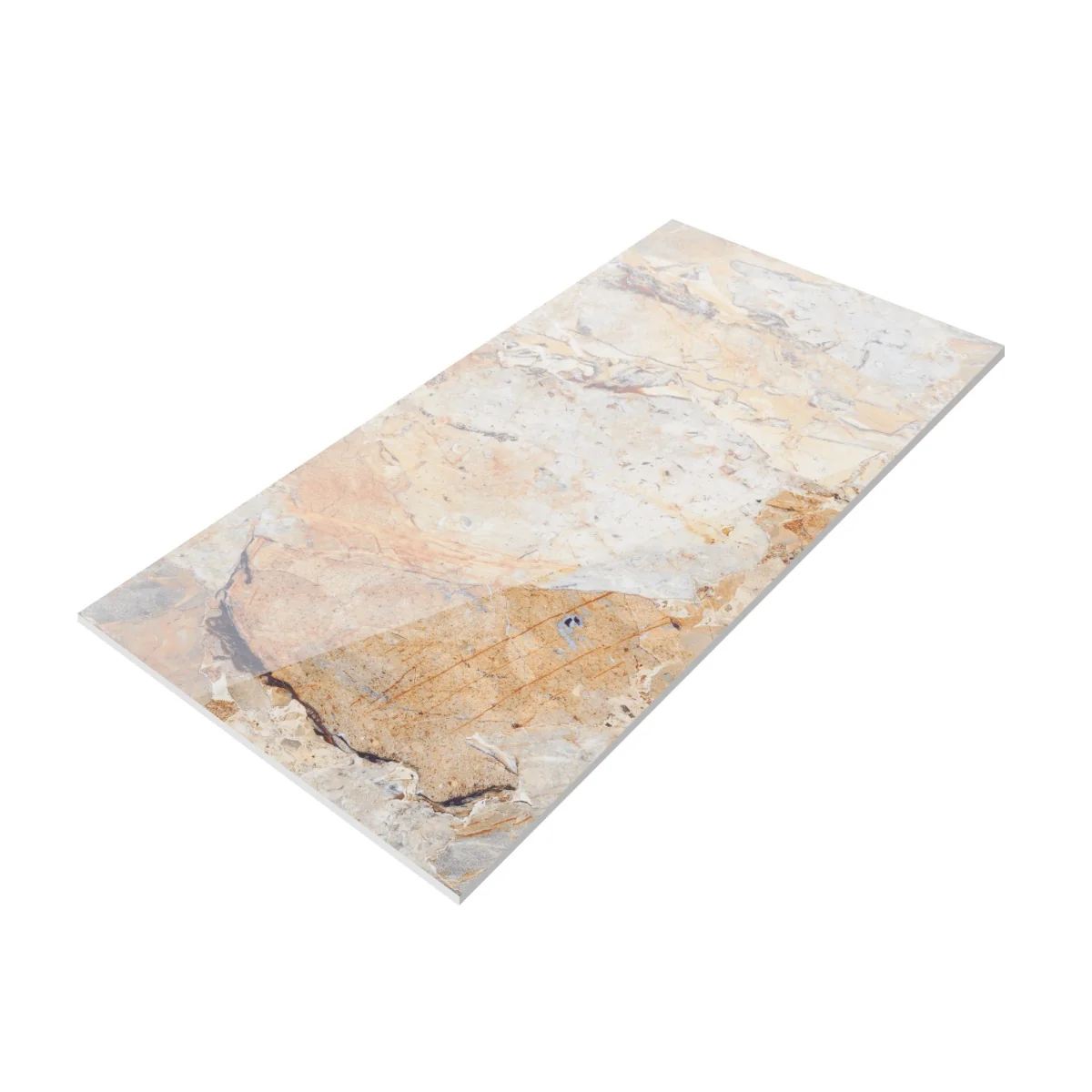 Gresie Exterior / Interior Portelanata Rosso Opera Fantastic 60 X 120 Cm Lucioasa Rectificata Tip Marmura