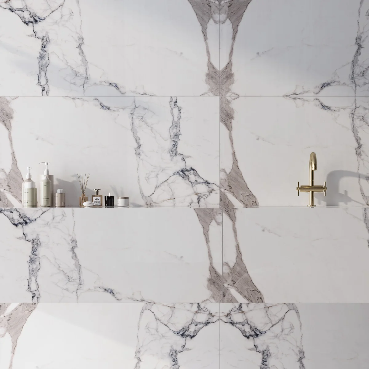 Gresie Exterior / Interior Portelanata Paonazzo 60 X 120 Cm Lucioasa Rectificata Tip Marmura