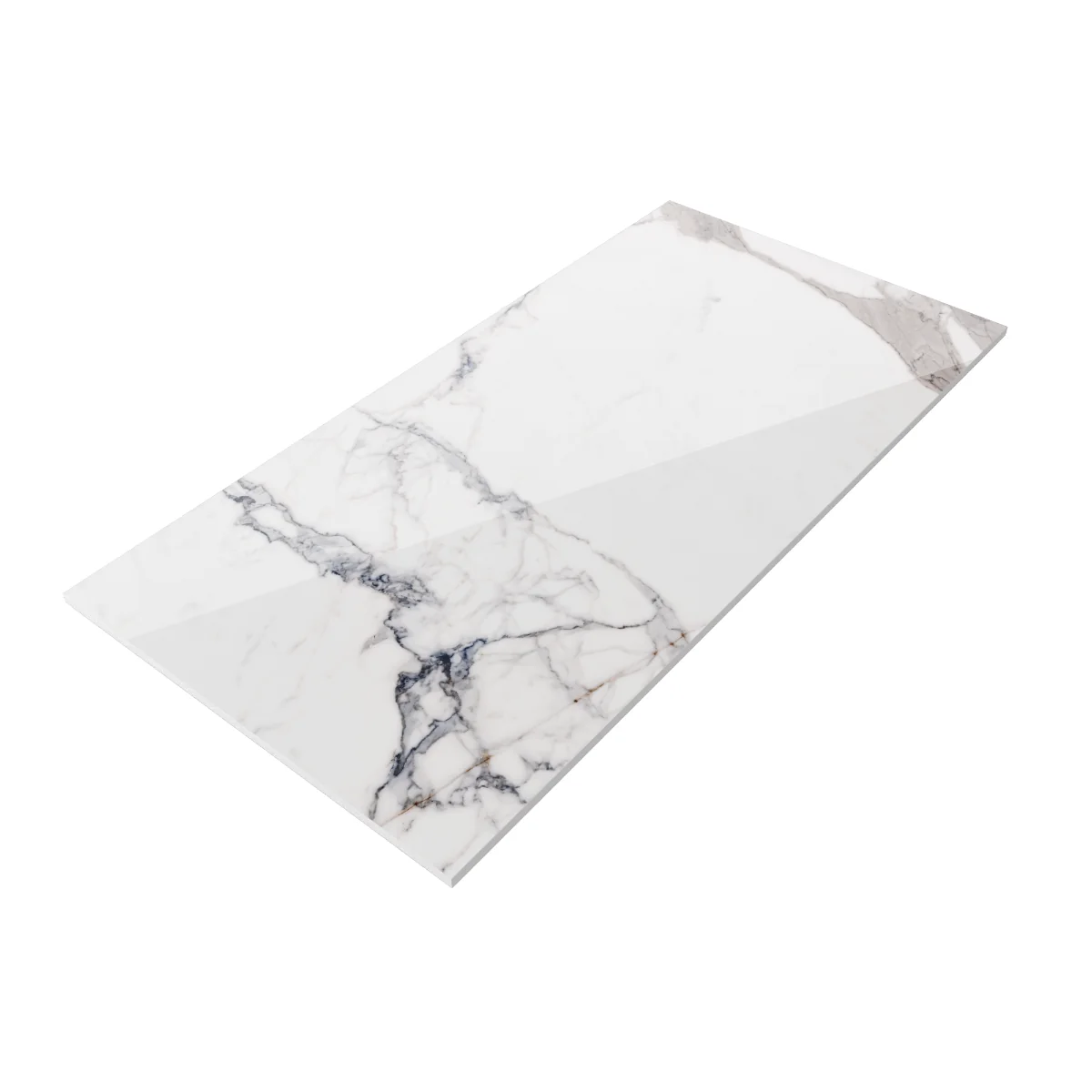 Gresie Exterior / Interior Portelanata Paonazzo 60 X 120 Cm Lucioasa Rectificata Tip Marmura