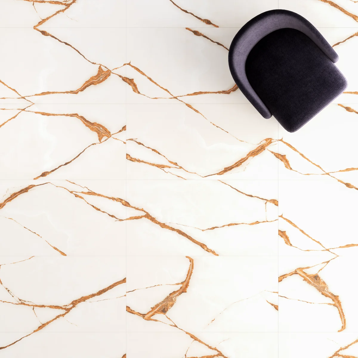 Gresie Exterior / Interior Portelanata Raw Silk Onyx 60 x 120 cm Lucioasa Rectificata Tip Marmura