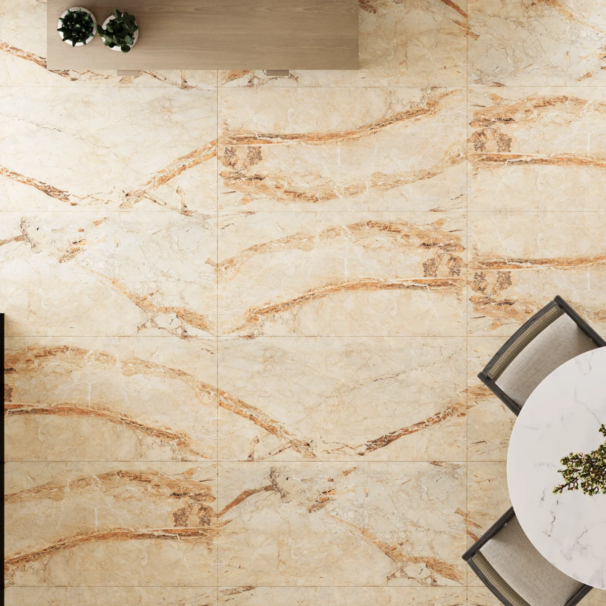 Gresie Exterior / Interior Portelanata Graava Brescia 60 x 120 cm Lucioasa Rectificata Tip Marmura