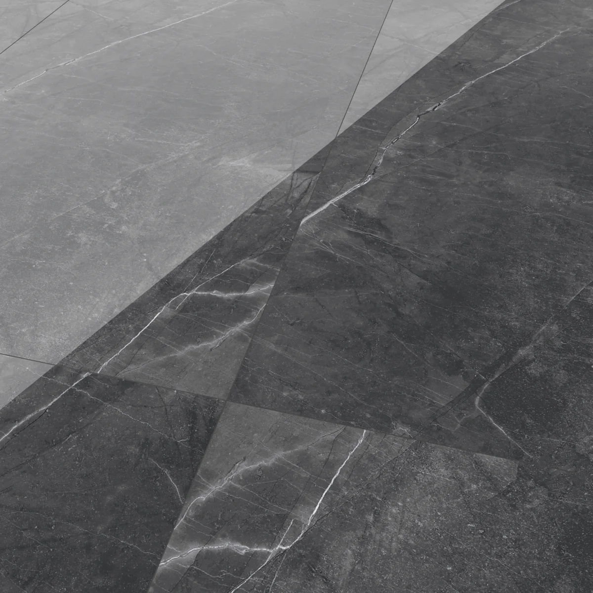 Gresie Portelanata Exterior / Interior Armany Grey Endless 60 x 120 Cm Lucioasa Rectificata Tip Marmura