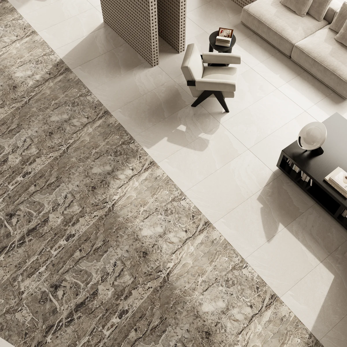 Gresie Portelanata Exterior / Interior Blue Brescia 60 x 120 Cm Lucioasa Rectificata Tip Piatra Naturala