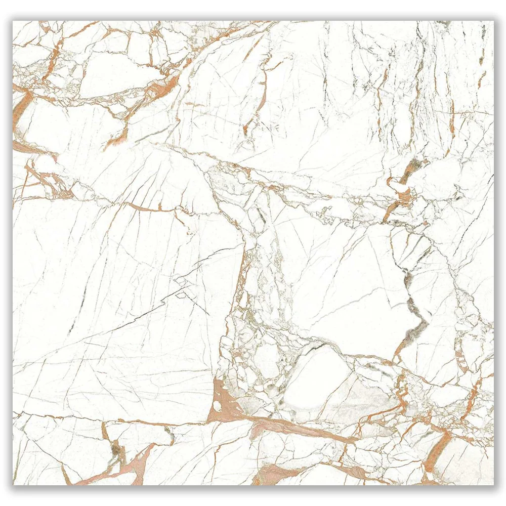 Gresie Exterior / Interior Portelanata Amazon Bone 45 x 45 cm Lucioasa Tip Marmura