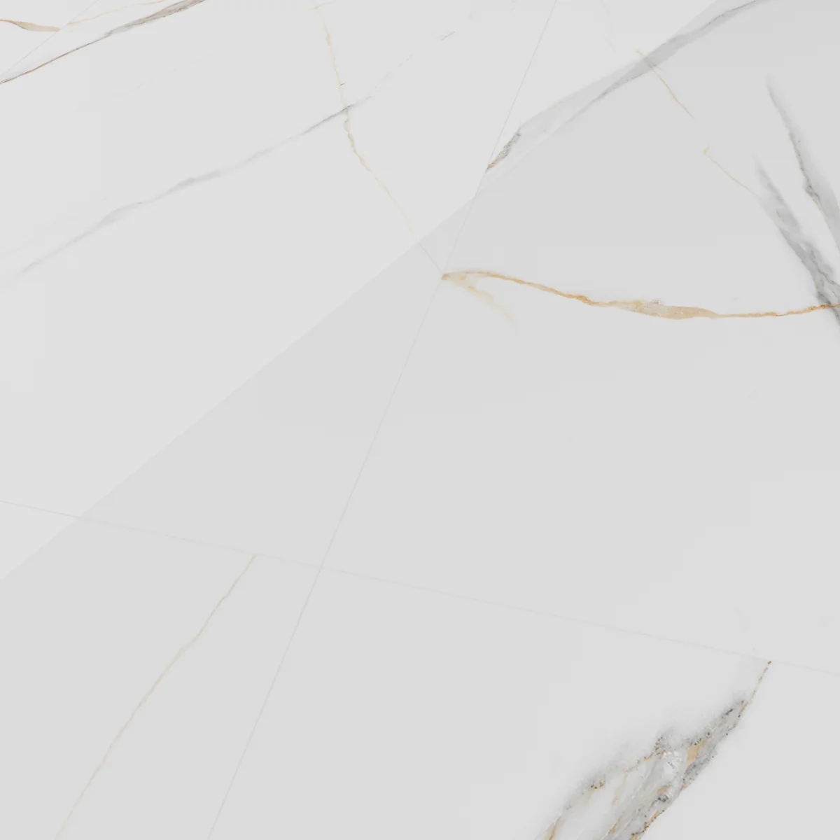 Gresie Rectificata Exterior / Interior Maritaca Statuario Authentic 60 x 120 Cm Lucioasa Portelanata Tip Marmura