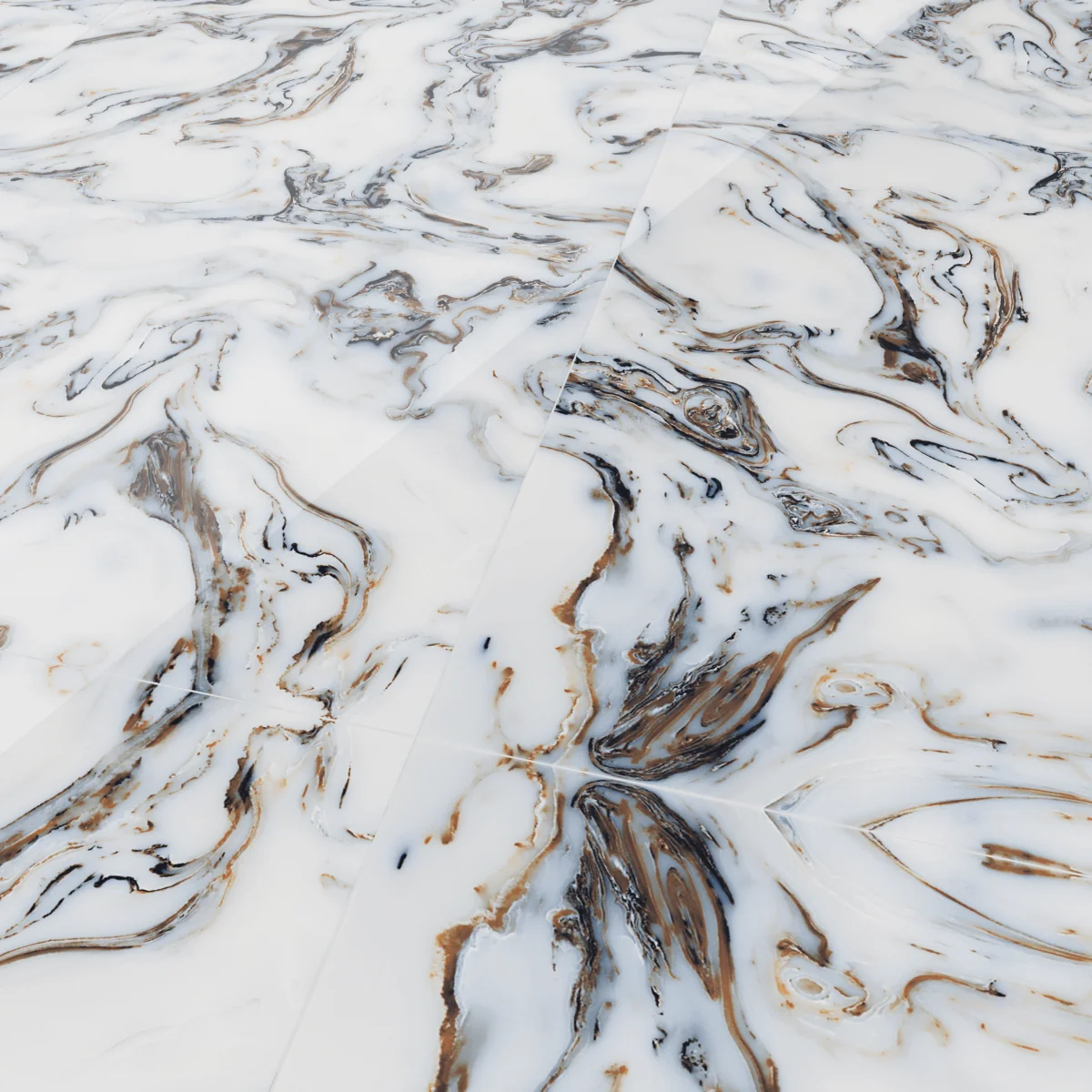 Gresie Rectificata Exterior / Interior River Blue 60 x 120 cm Lucioasa Portelanata Tip Marmura