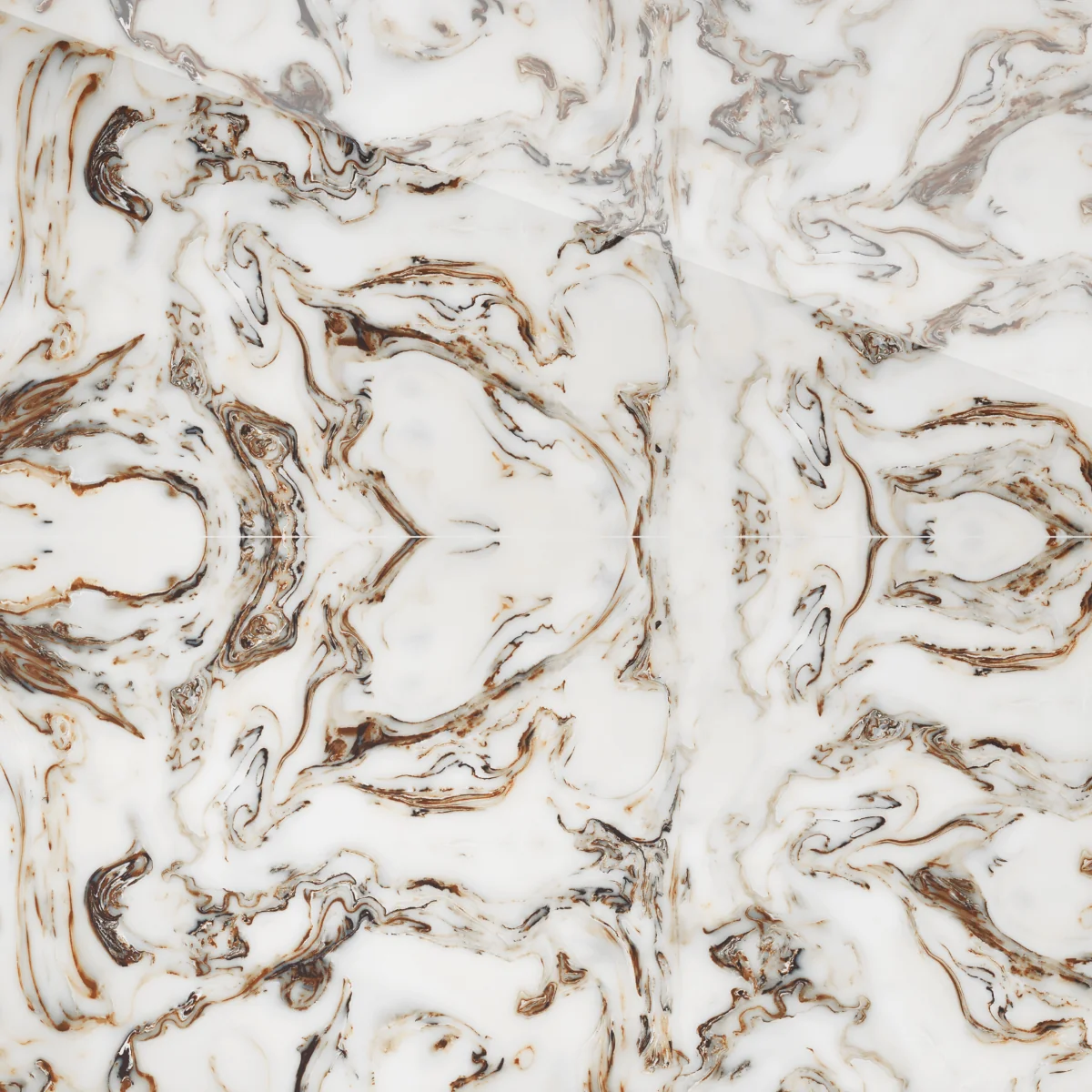 Gresie Rectificata Exterior / Interior River Brown 60 x 120 Cm Lucioasa Portelanata Tip Marmura