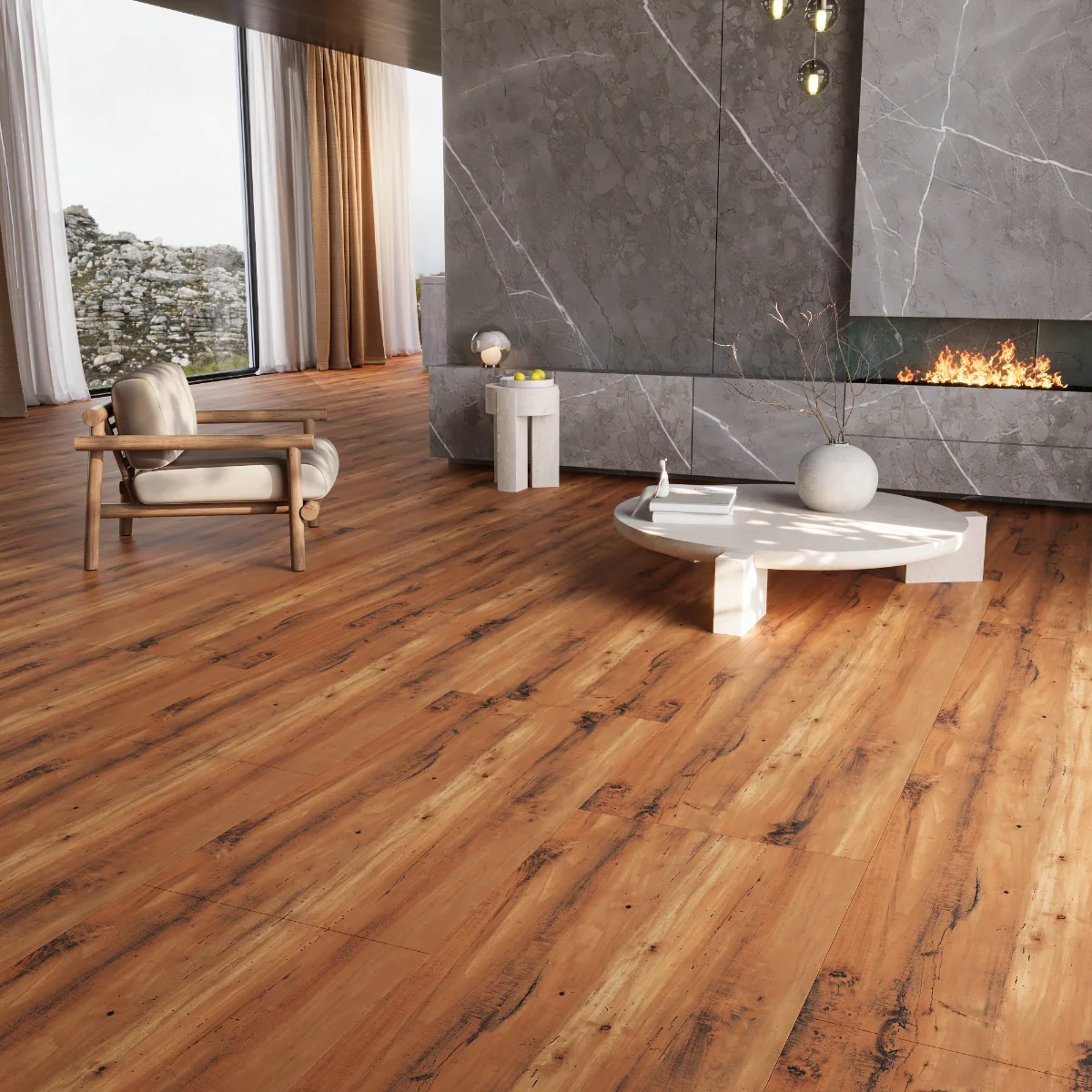 Gresie Tip Parchet Exterior / Interior Luxewood Pine 60 x 120 cm Mată Porțelanată Rectificată