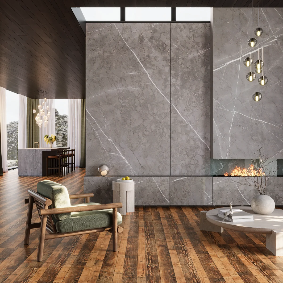 Gresie Tip Parchet Exterior / Interior Luxewood Antique 60 x 120 cm Mata Portelanata Rectificata