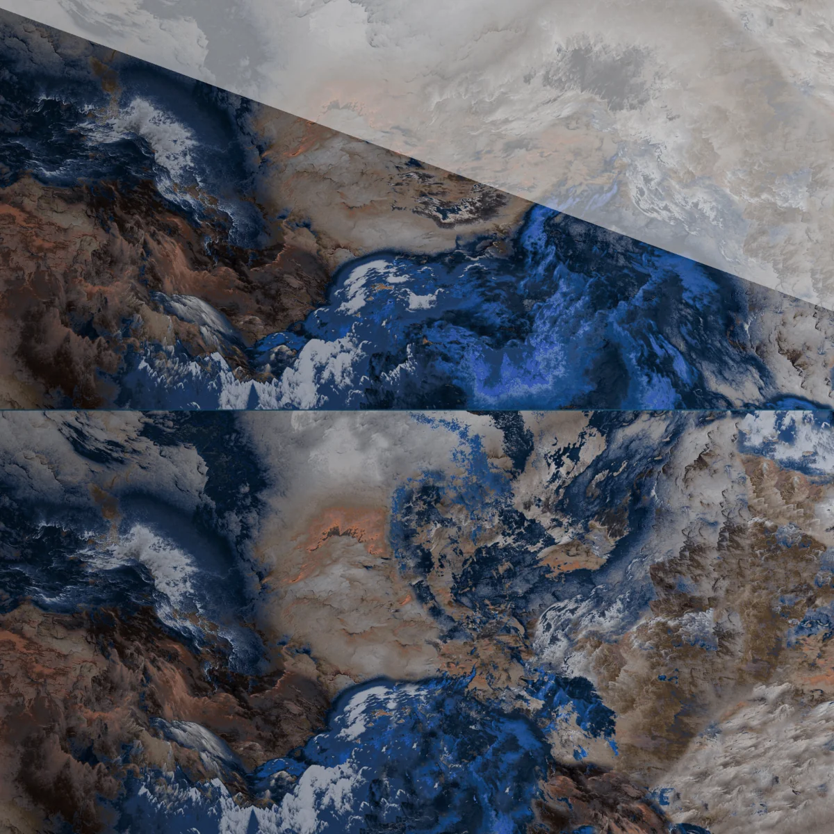 Gresie Rectificata Exterior / Interior Fusion Art 60 x 120 cm Lucioasa Portelanata Tip Marmura