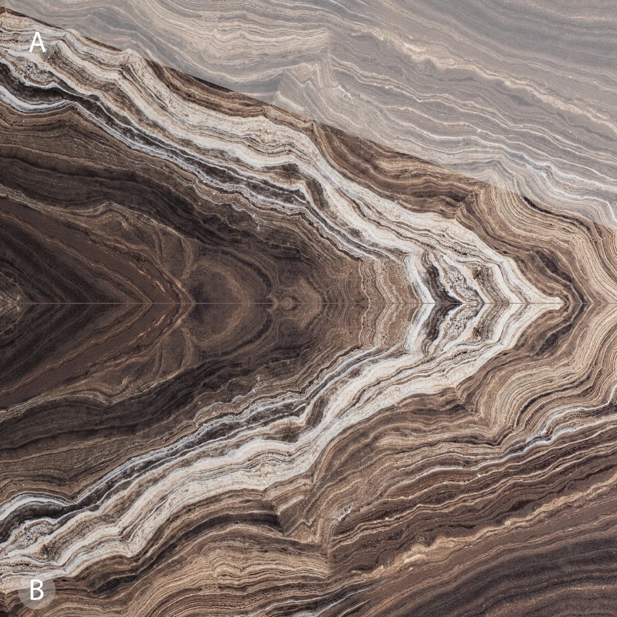 Gresie Exterior / Interior Portelanata Amplitude Bookmatch B 60 x 120 cm Lucioasa Rectificata Tip Marmura