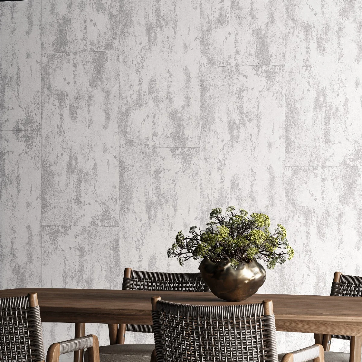 Gresie Exterior / Interior Antiderapantă Stormstone Light Metallic 60 x 120 cm Mată Porțelanată Rectificată Aspect Ciment