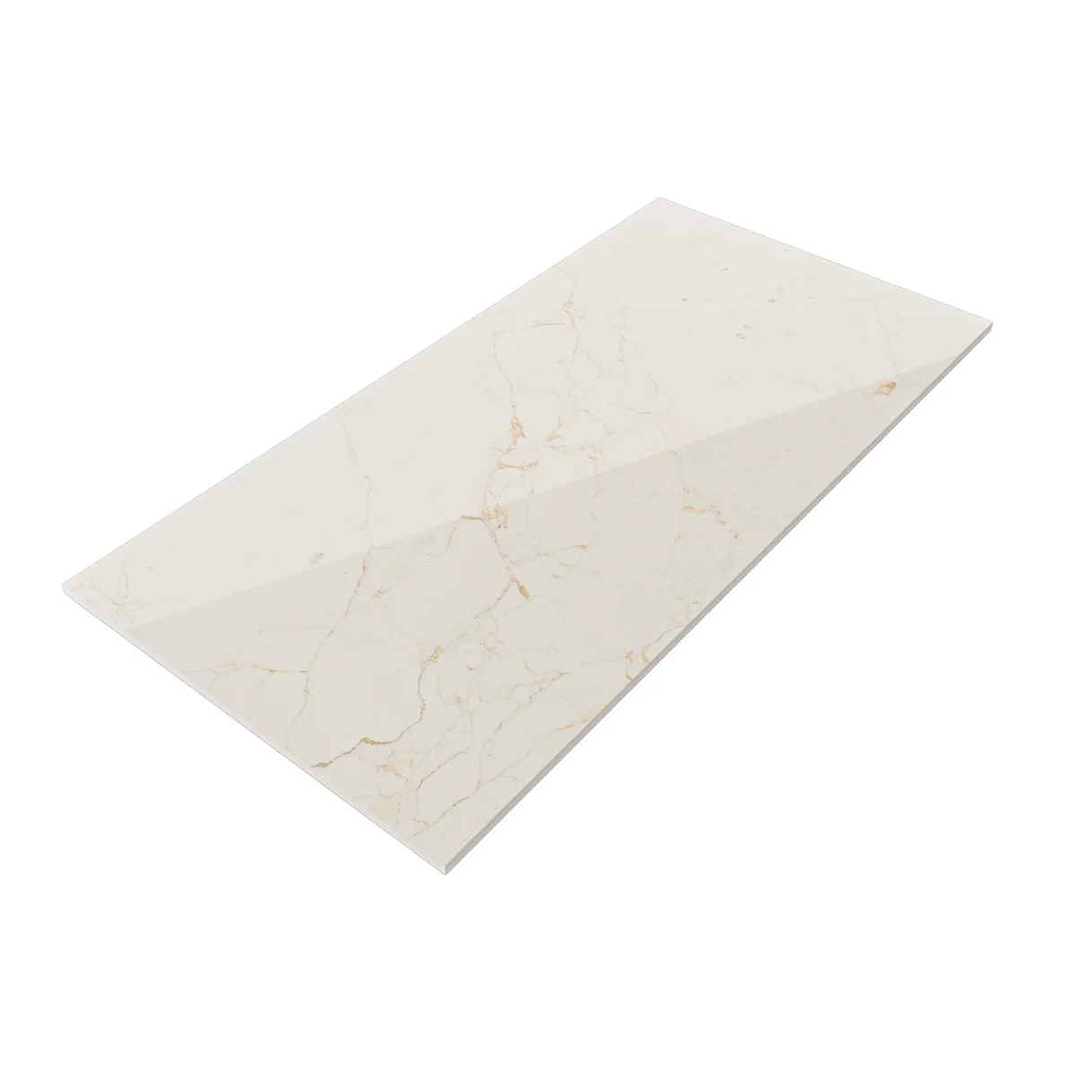 Gresie Rectificată Exterior / Interior Brecia Light 60 x 120 Cm Lucioasă Porțelanată Tip Marmură