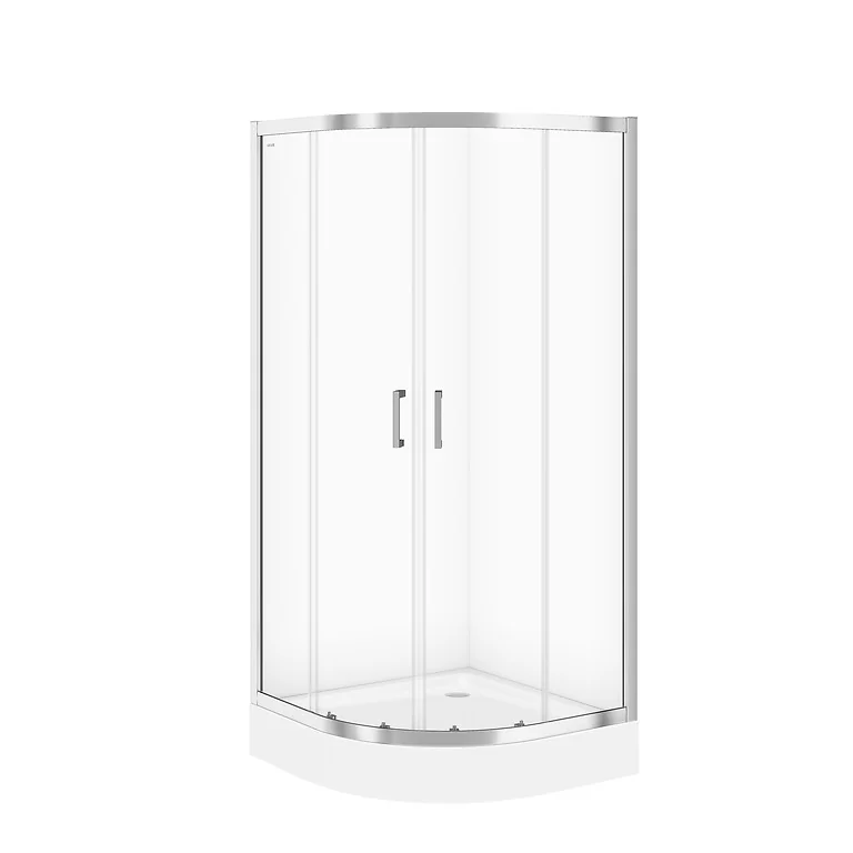 Cabina De Dus Simpla Cersanit Basic S158-005 Semirotunda 90 x 90 x 185 cm