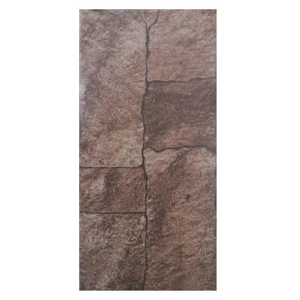 Gresie Exterior / Interior Antiderapanta Daco Brown 30 x 60 Cm Mată Porțelanată Tip Piatră