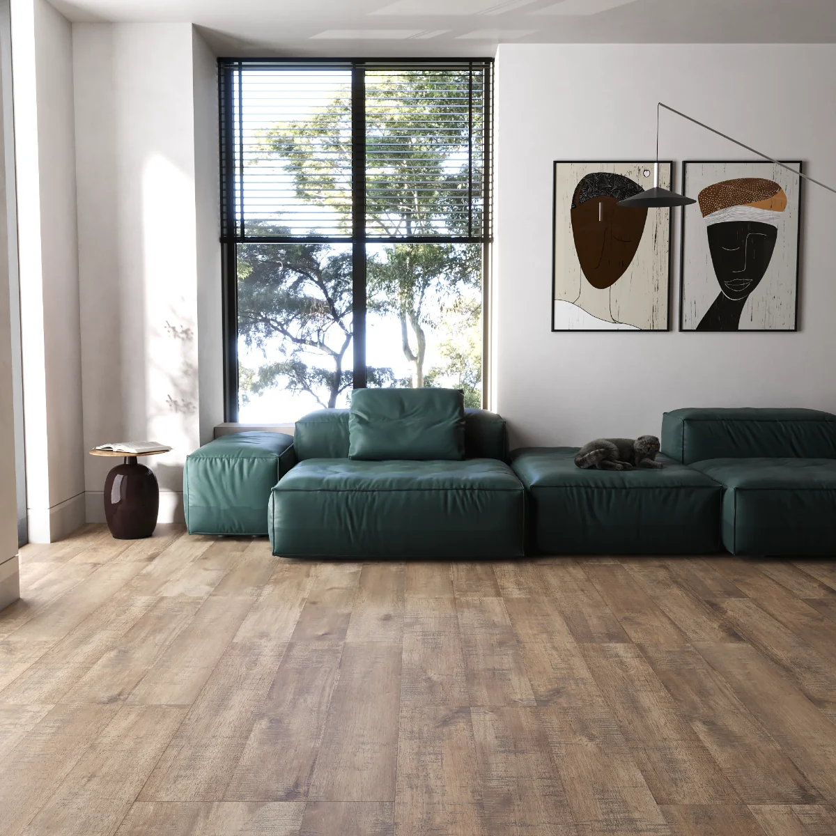 Gresie Tip Parchet Exterior / Interior Maso Tobacco Wood 60 x 120 cm Mata Portelanata Rectificata